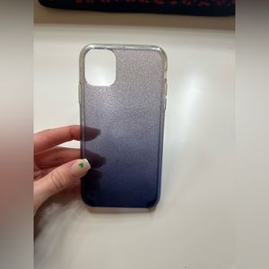 Kate Spade Iphone xr blue ombré glitter case